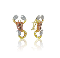 Ohrringe Artlinea Dame Animals smalti in Silber Zirconia ZOR1230-MN - ZOR1230-MN
